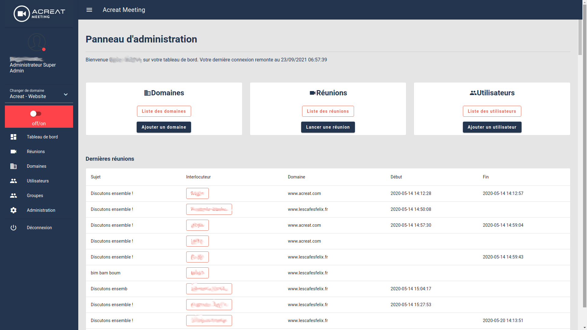 Visioconférence instantanée pour vos clients