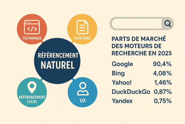 Parts de marché des moteurs recherche en 2025