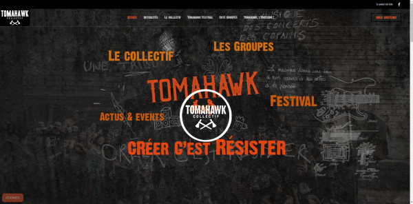Création du site internet du collectif Tomahawk